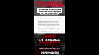 Patent Moderna mRNA Nanoboty jesteś niewolnikiem nie jesteś człowiekiem